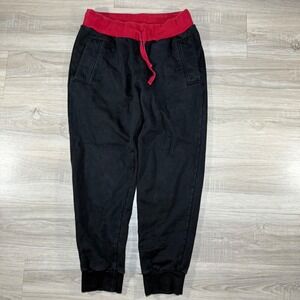 Billionaire Boys Club Mens Sweatpants Joggers‎ Black Red Trim graphic print SZ M